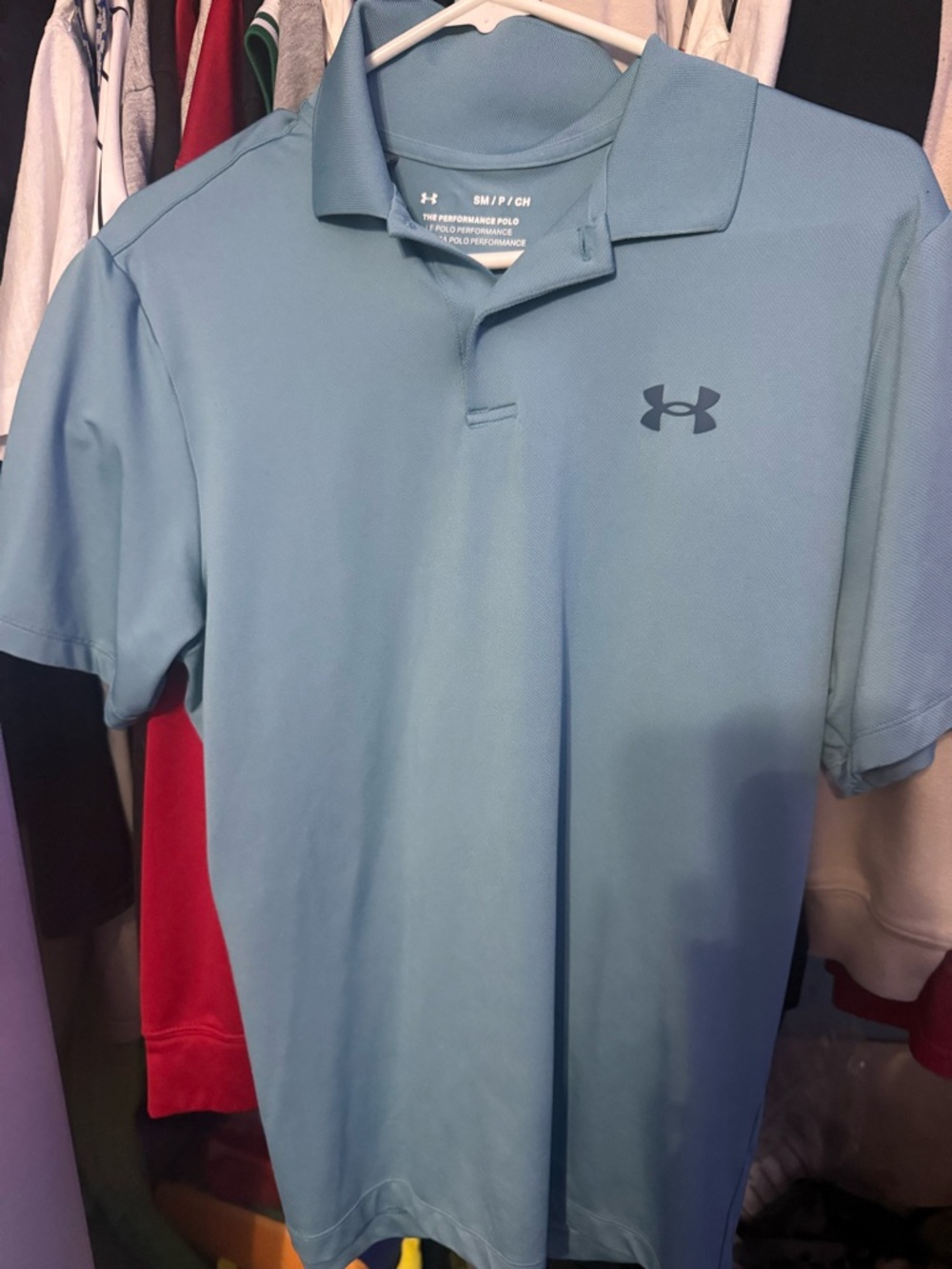 Under Armour Men’s Sky Blue Performance Polo Small
